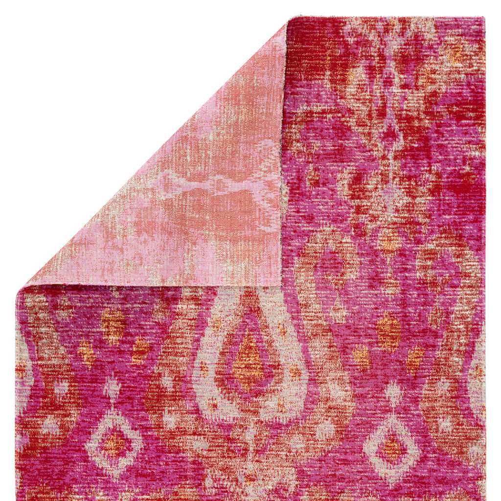 Jaipur Living Zenith Indoor/ Outdoor Ikat Pink/ Orange Area Rug (5'3"X7'6")