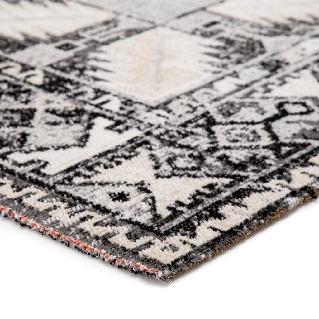 Jaipur Living Paloma Indoor/ Outdoor Tribal Gray/ Beige Runner Rug (2'6"X8')