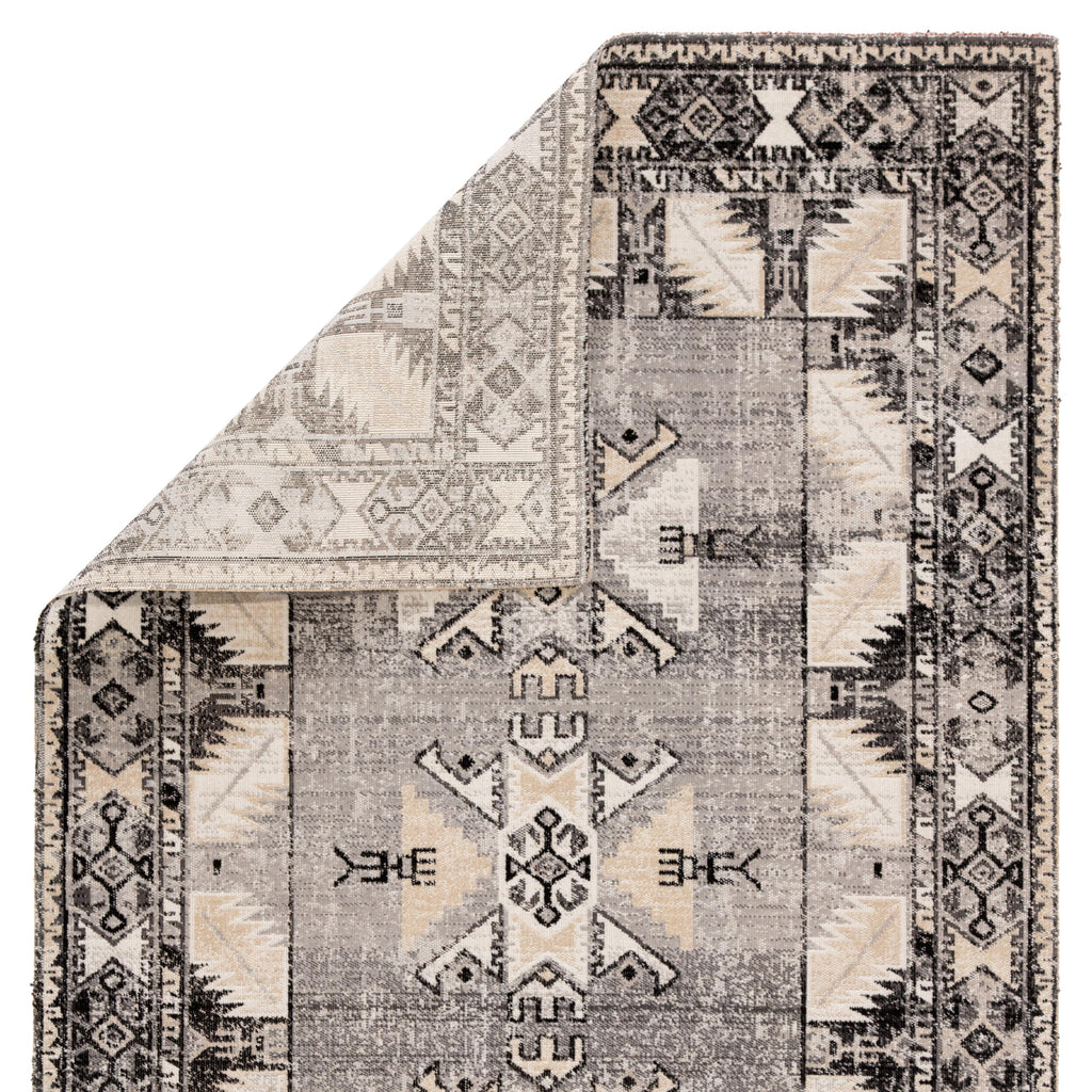 Jaipur Living Paloma Indoor/ Outdoor Tribal Gray/ Beige Area Rug (8'10"X12')