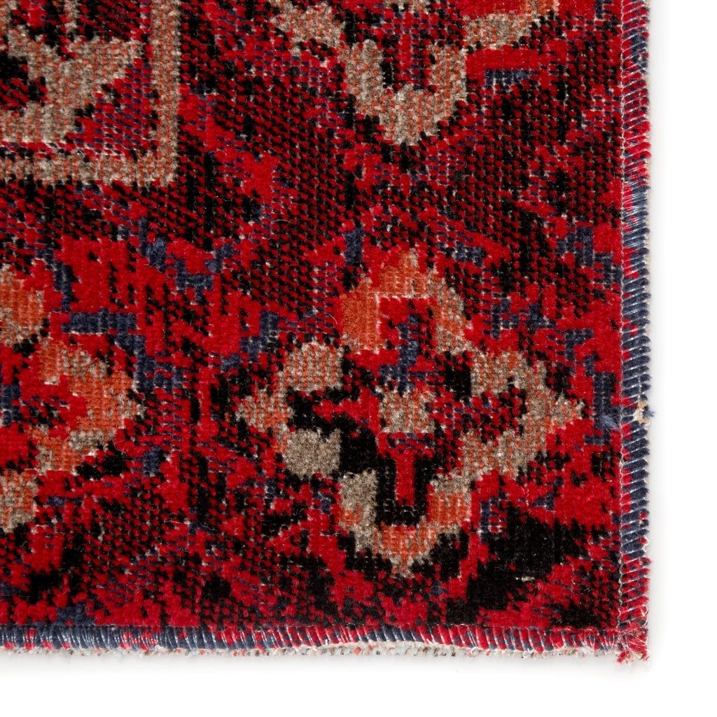 Jaipur Living Chaya Indoor/ Outdoor Medallion Red/ Black Area Rug (5'3"X7'6")