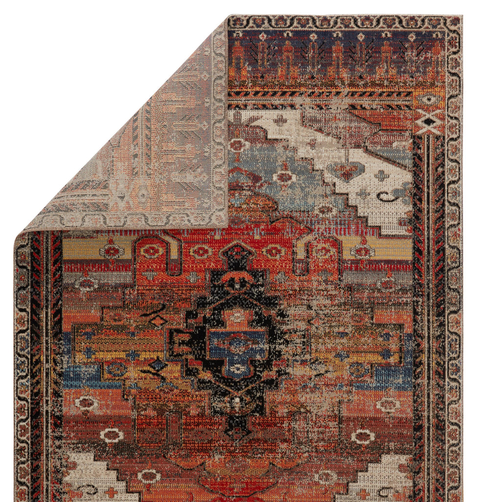 Jaipur Living Cicero Indoor/ Outdoor Medallion Multicolor/ Orange Area Rug (8'10"X12')