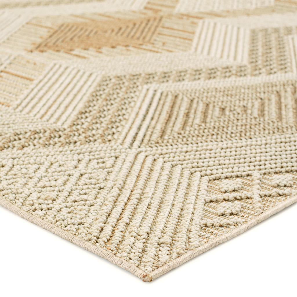 Jaipur Living Reyes Indoor/ Outdoor Trellis Beige/ Light Brown Area Rug (9'X12')