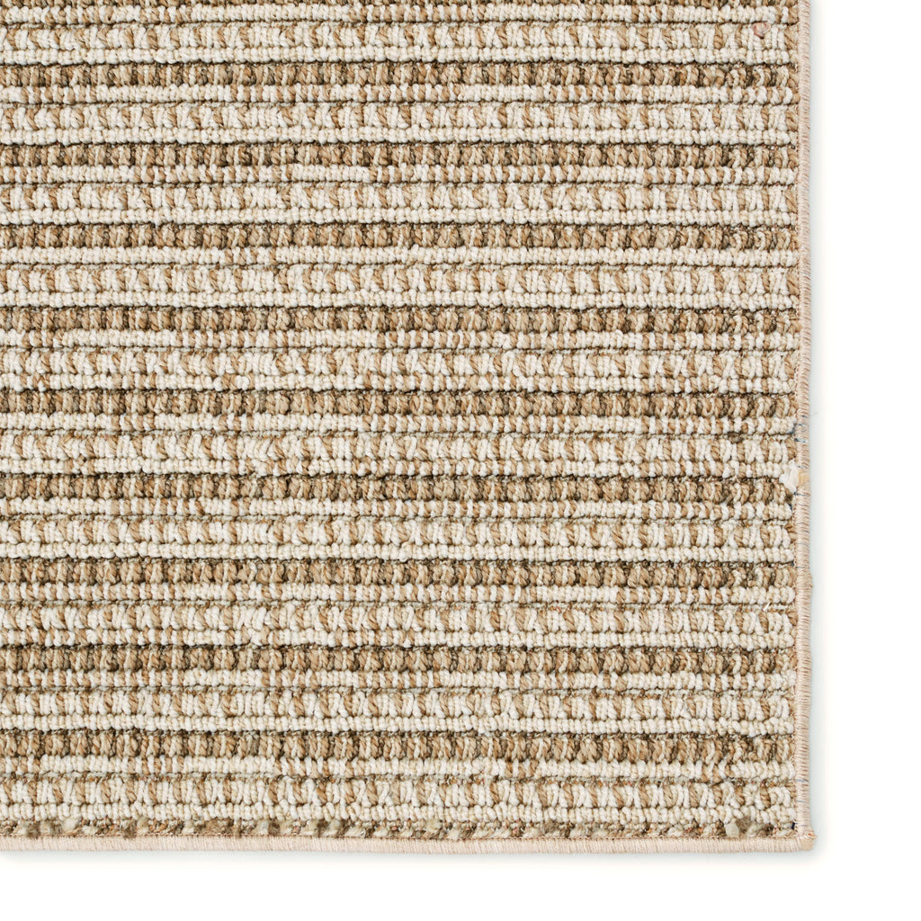 Jaipur Living Arlyn Indoor/ Outdoor Striped Cream/ Beige Runner Rug (2'6"X8')