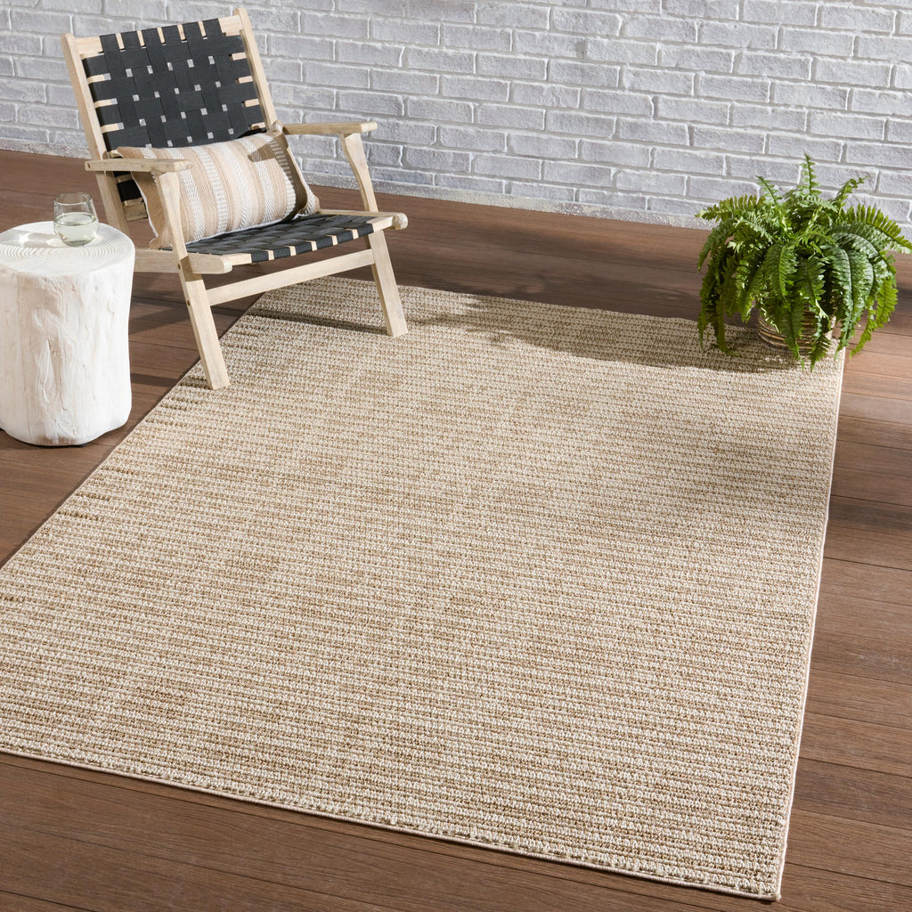 Jaipur Living Arlyn Indoor/ Outdoor Striped Cream/ Beige Runner Rug (2'6"X8')