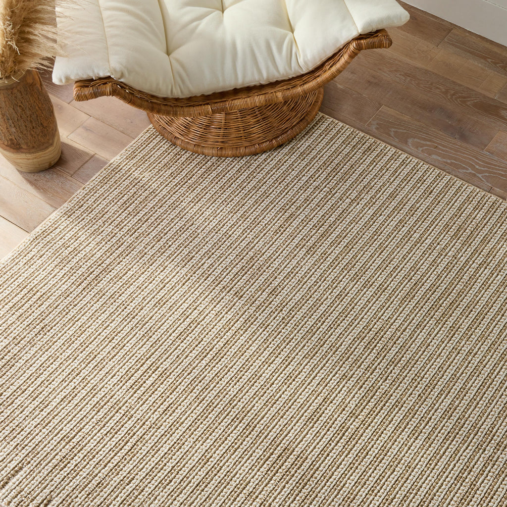 Jaipur Living Arlyn Indoor/ Outdoor Striped Cream/ Beige Runner Rug (2'6"X8')