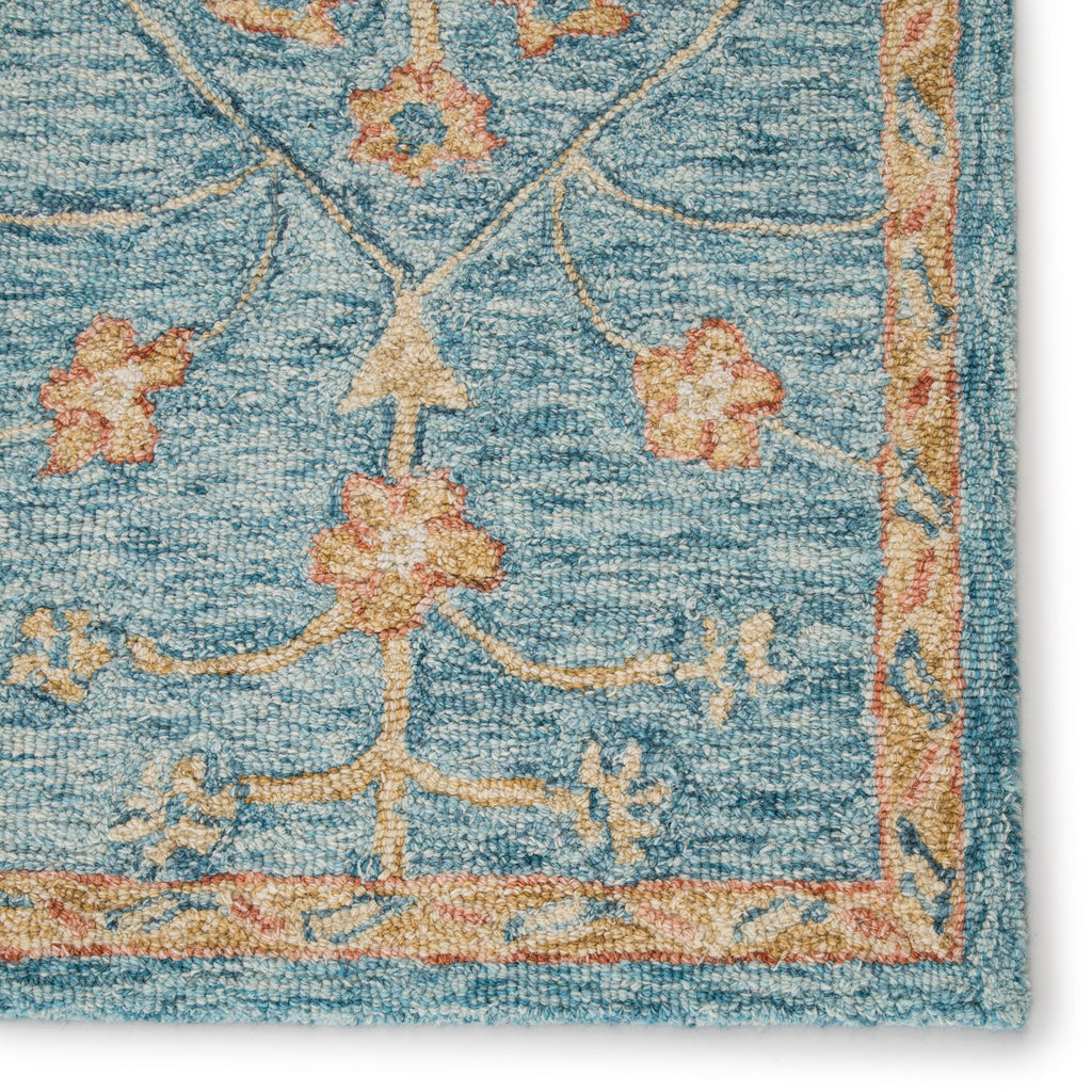 Jaipur Living Juniper Handmade Oriental Teal/ Orange Area Rug (5'X8')