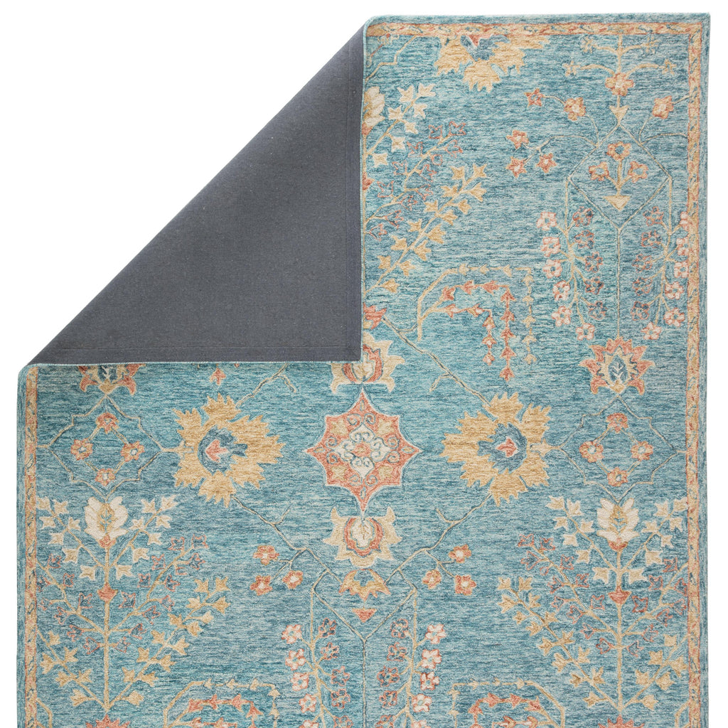 Jaipur Living Juniper Handmade Oriental Teal/ Orange Area Rug (9'X12')