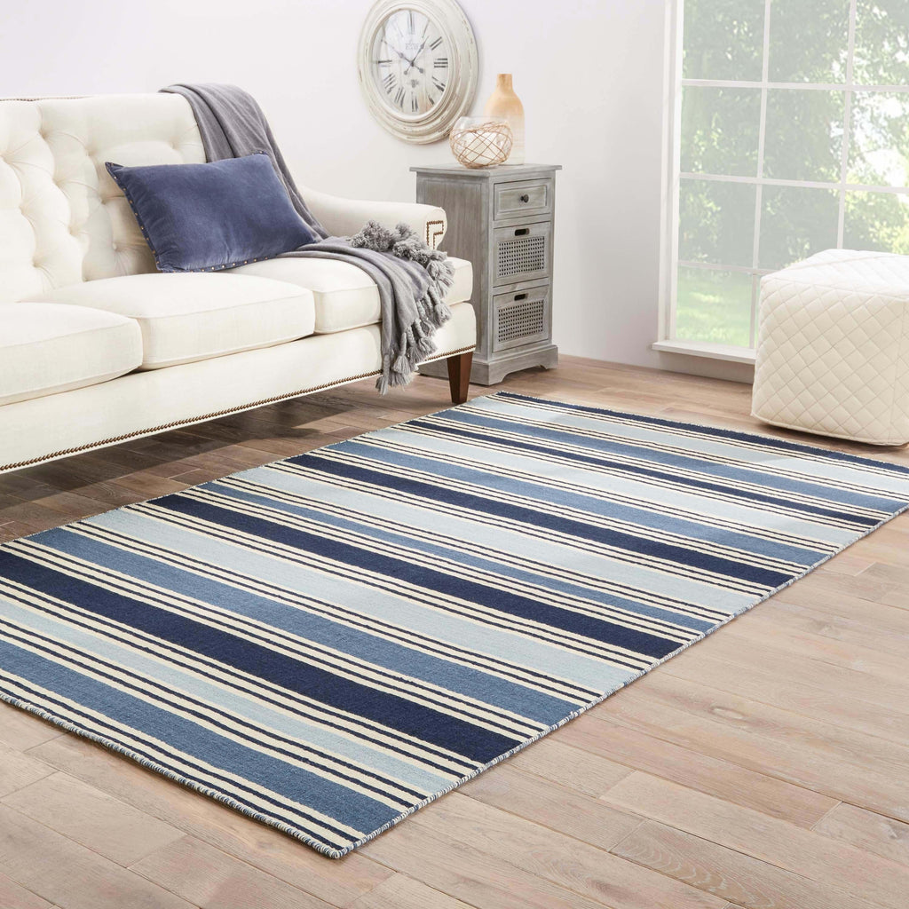 Jaipur Living Salada Handmade Striped Blue/ White Area Rug (6'X9')