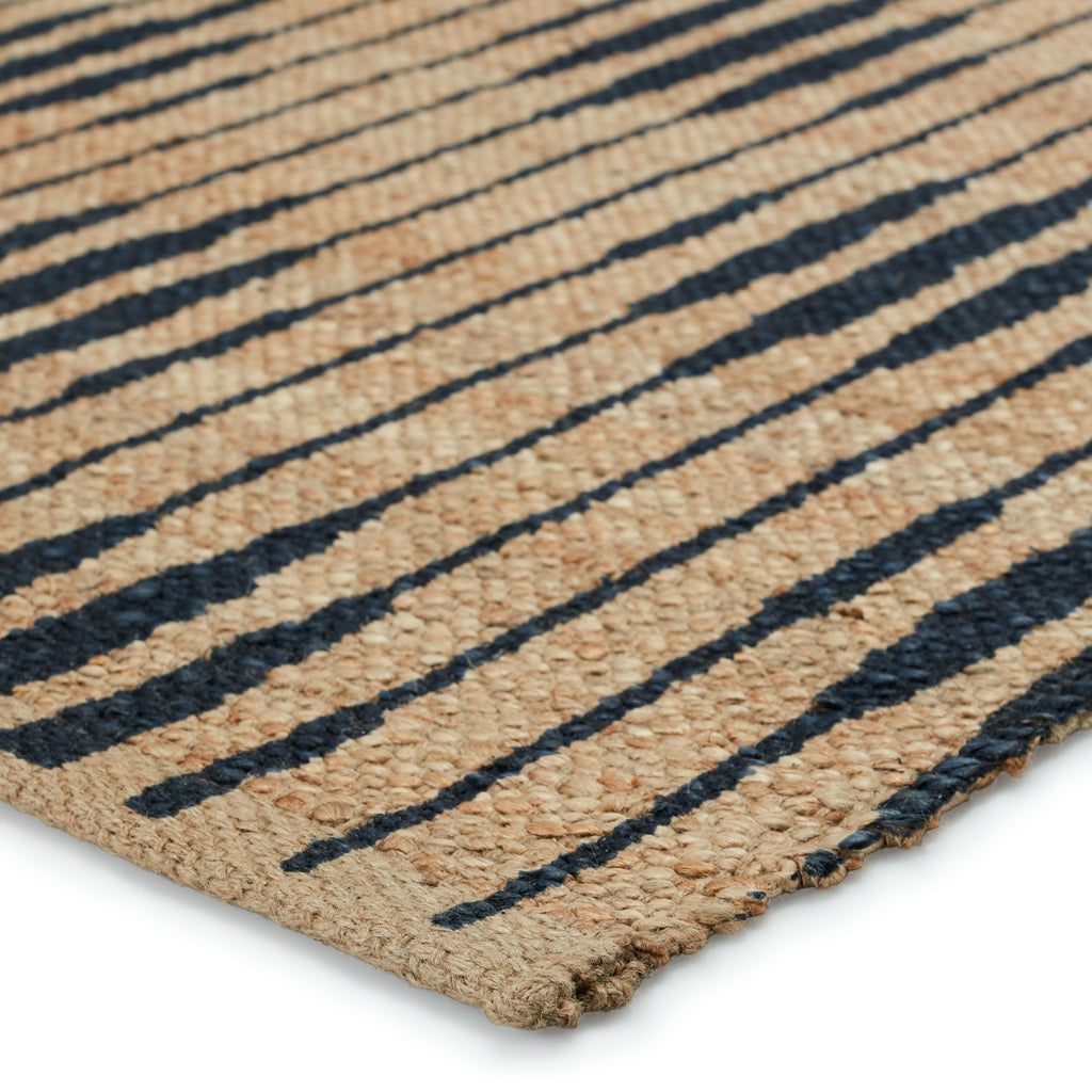 Jaipur Living Atolia Handmade Trellis Natural/ Navy Runner Rug (2'6"X9')