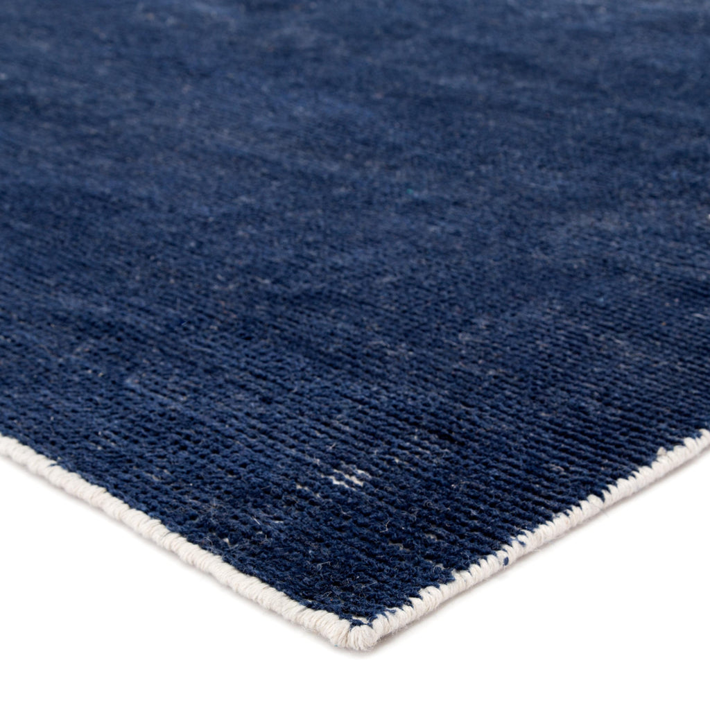 Jaipur Living Limon Indoor/ Outdoor Solid Blue/ White Area Rug (2'X3')