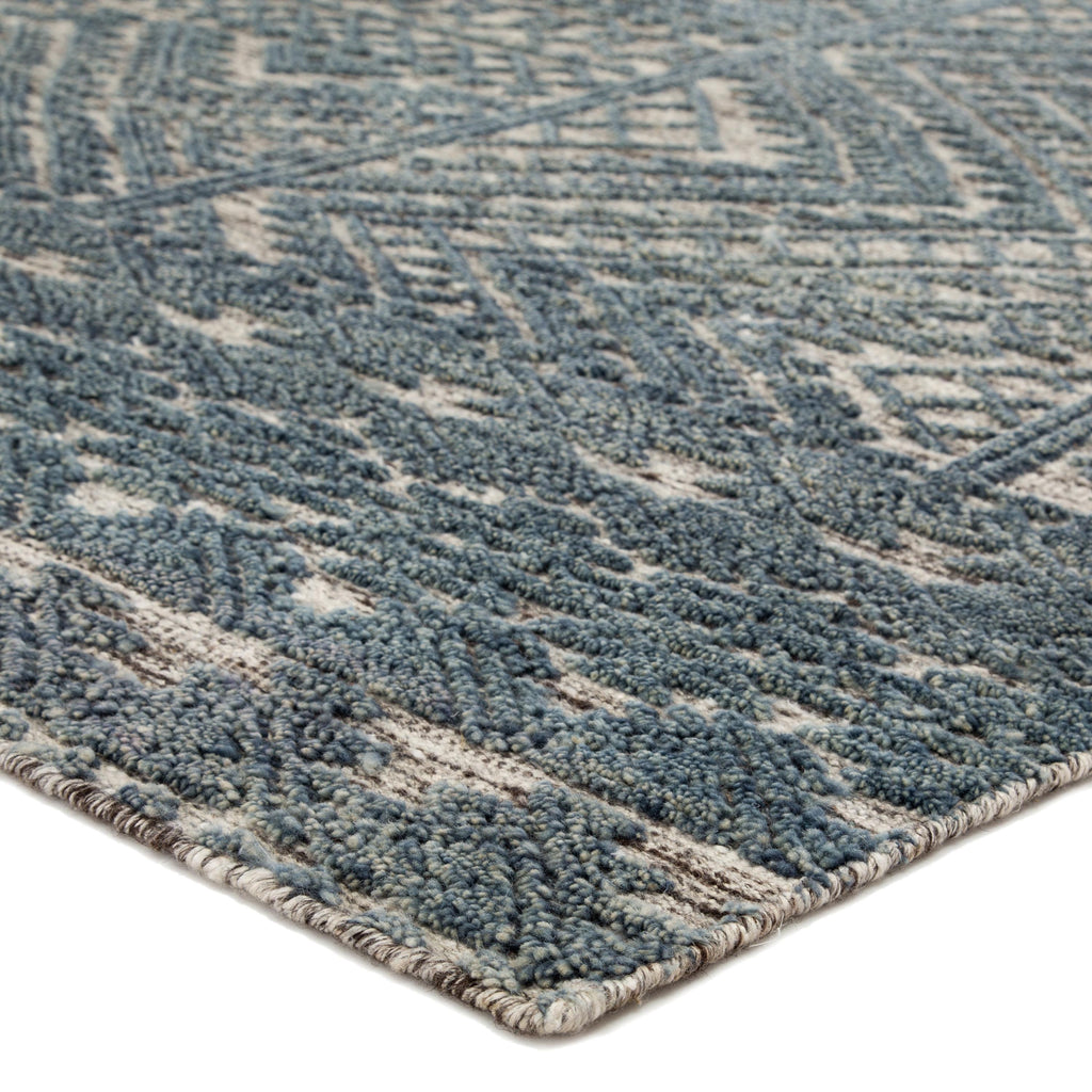 Jaipur Living Prentice Hand-Knotted Geometric Blue/ Ivory Area Rug (8'X11')