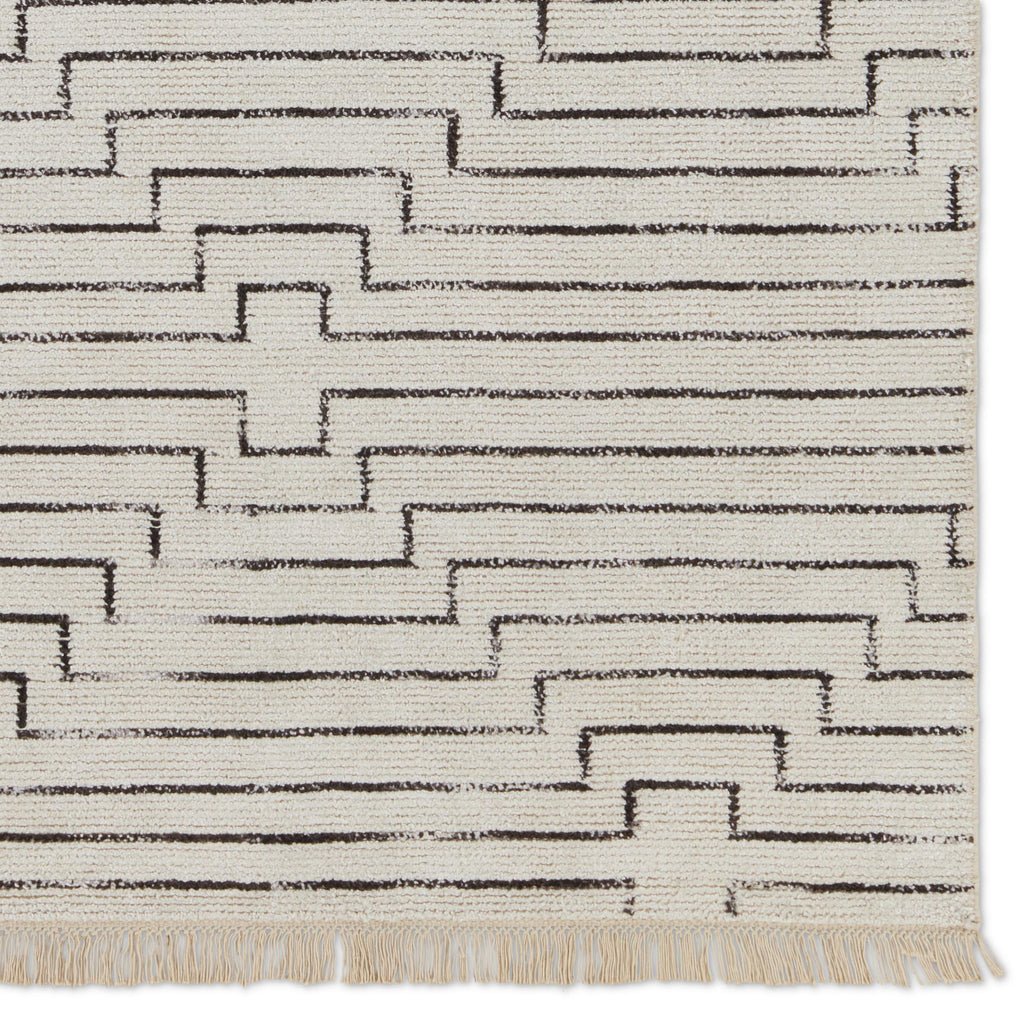 Jaipur Living Alloy Handmade Geometric White/ Black Area Rug (12'X15')