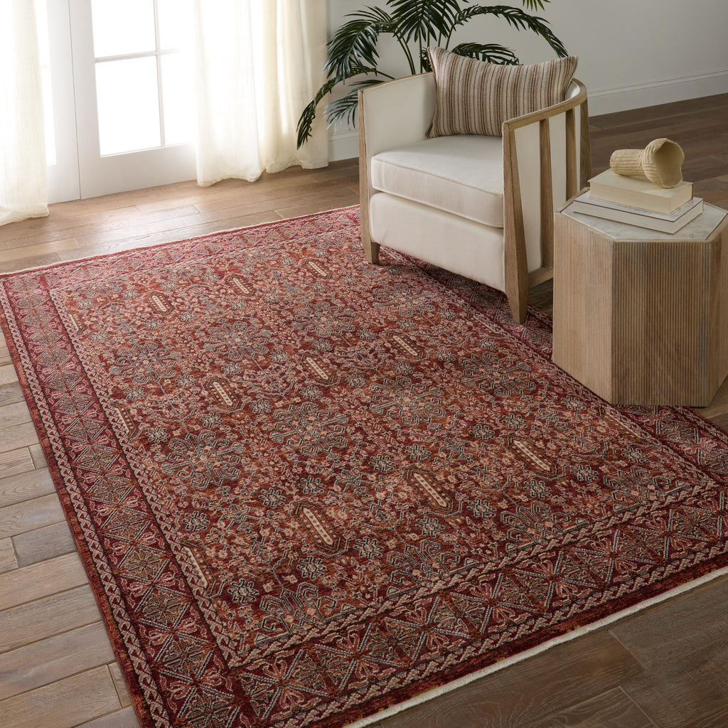 Jaipur Living Jairus Oriental Red/ Black Area Rug (4'X6')