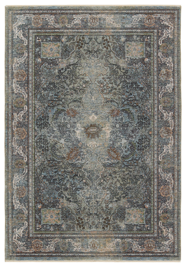 Jaipur Living Israfel Medallion Blue/ Green Runner Rug (3'X8')