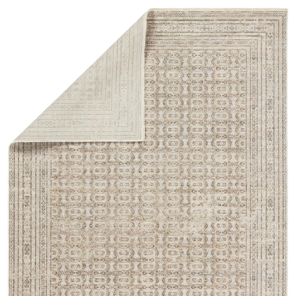 Jaipur Living Vesper Geometric Cream/ Light Gray Runner Rug (3'X8')