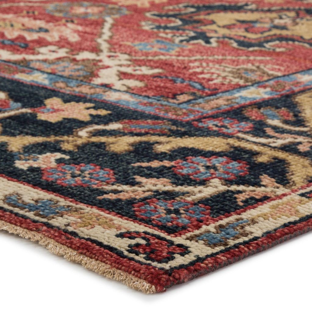 Jaipur Living Aika Hand-Knotted Medallion Red/ Multicolor Area Rug (6'X9')