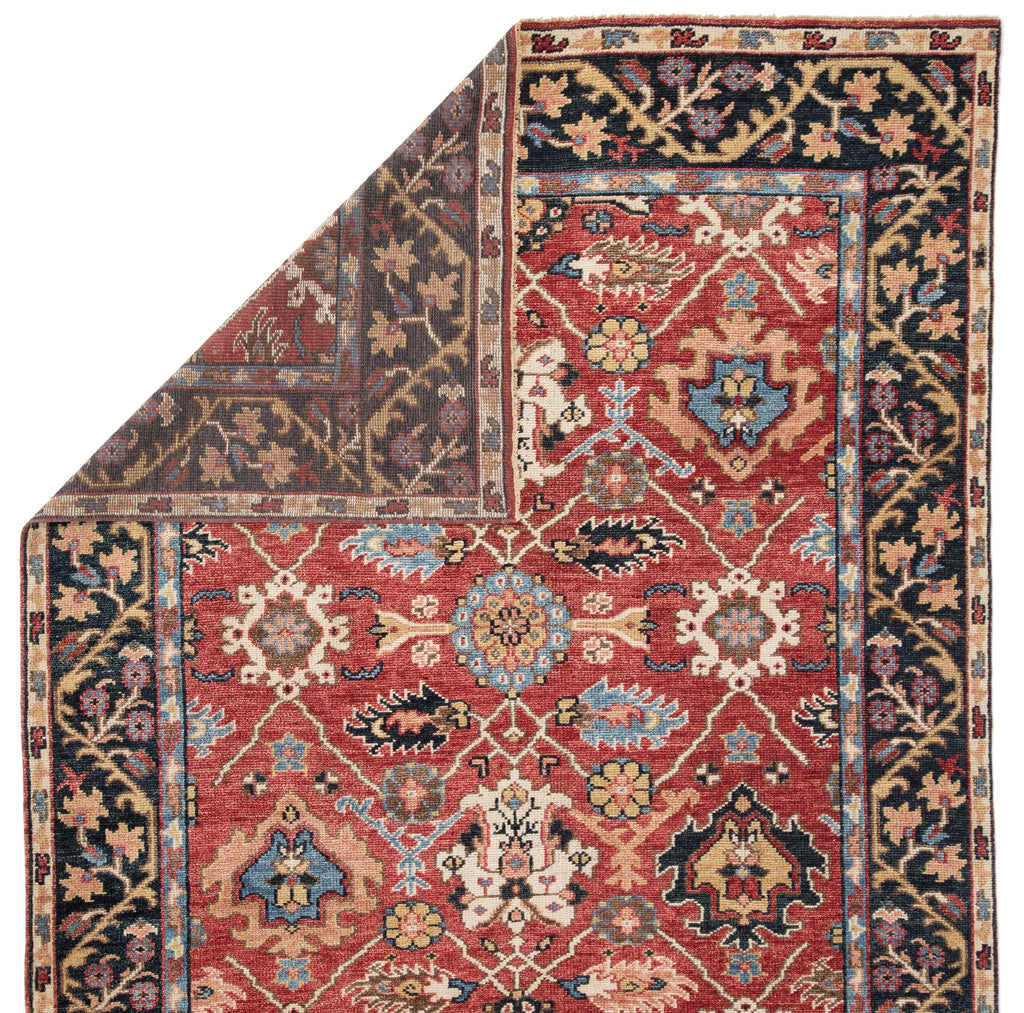 Jaipur Living Aika Hand-Knotted Medallion Red/ Multicolor Area Rug (6'X9')