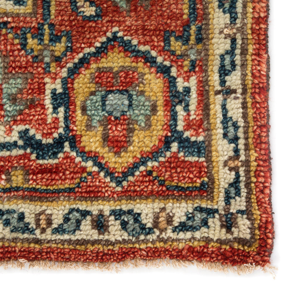 Jaipur Living Willa Hand-Knotted Medallion Red/ Multicolor Area Rug (6'X9')