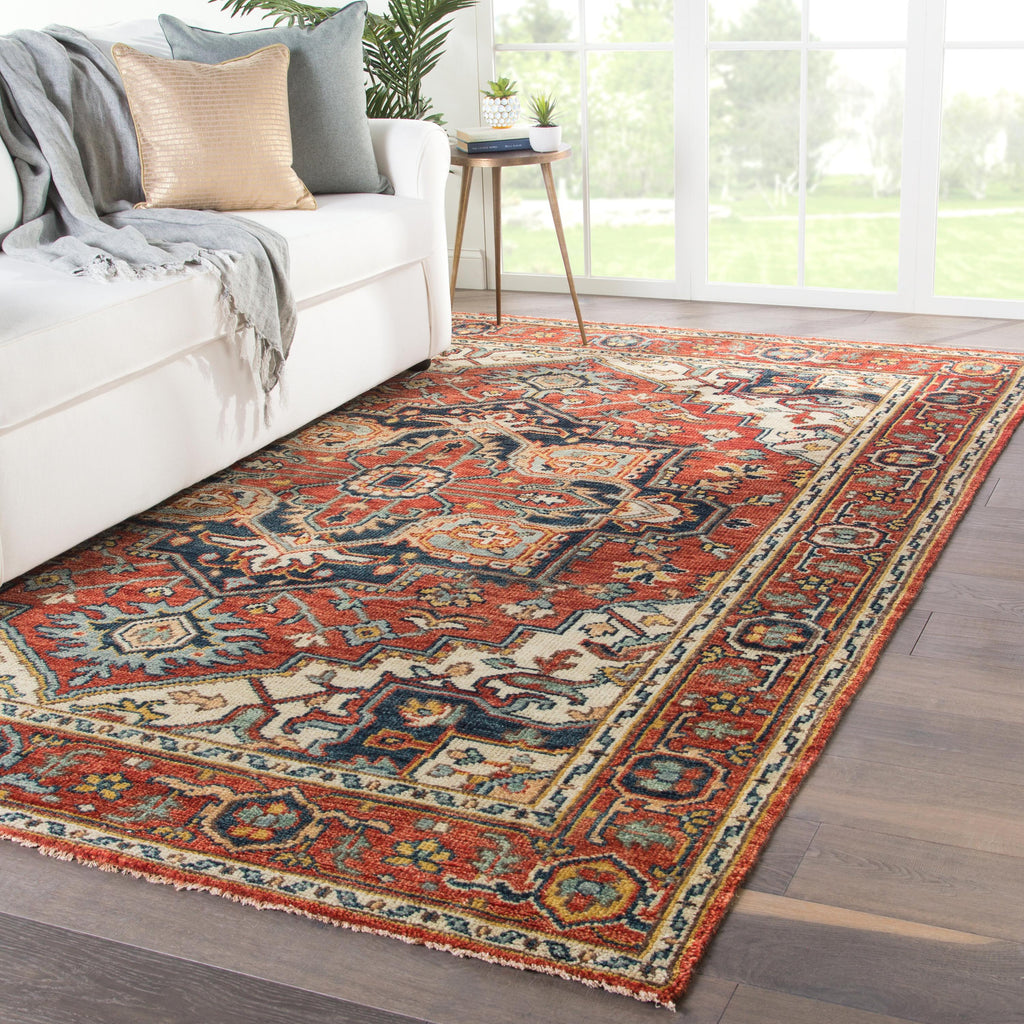 Jaipur Living Willa Hand-Knotted Medallion Red/ Multicolor Area Rug (6'X9')