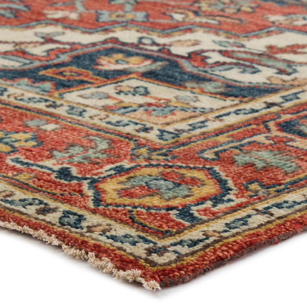 Jaipur Living Willa Hand-Knotted Medallion Red/ Multicolor Area Rug (8'6"X11'6")