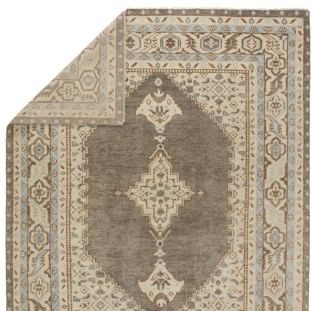 Jaipur Living Farwell Hand-Knotted Medallion Blue/ Ivory Area Rug (12'X15')