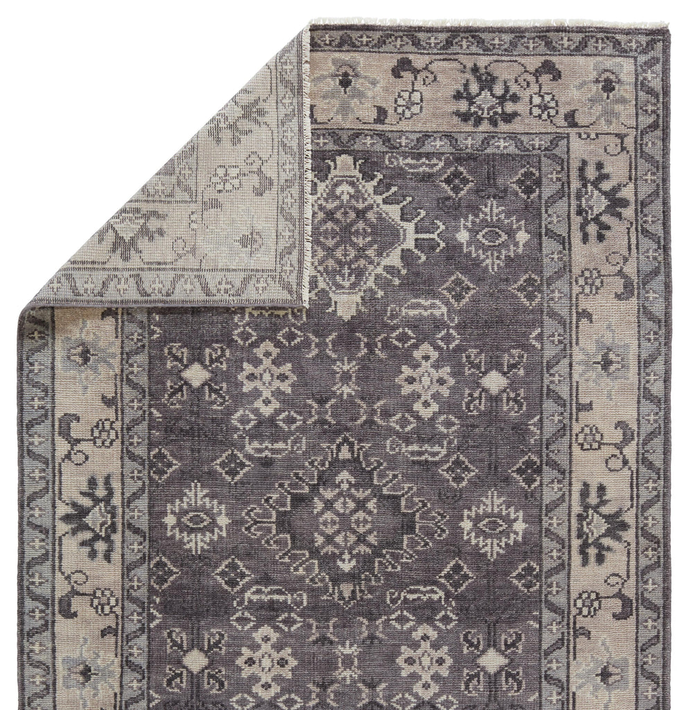 Jaipur Living Kella Hand-Knotted Medallion Gray Runner Rug (3'X12')