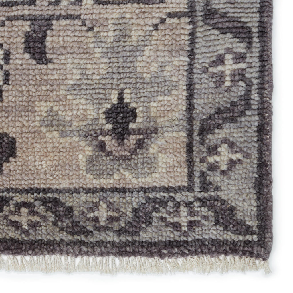 Jaipur Living Kella Hand-Knotted Medallion Gray Runner Rug (3'X12')