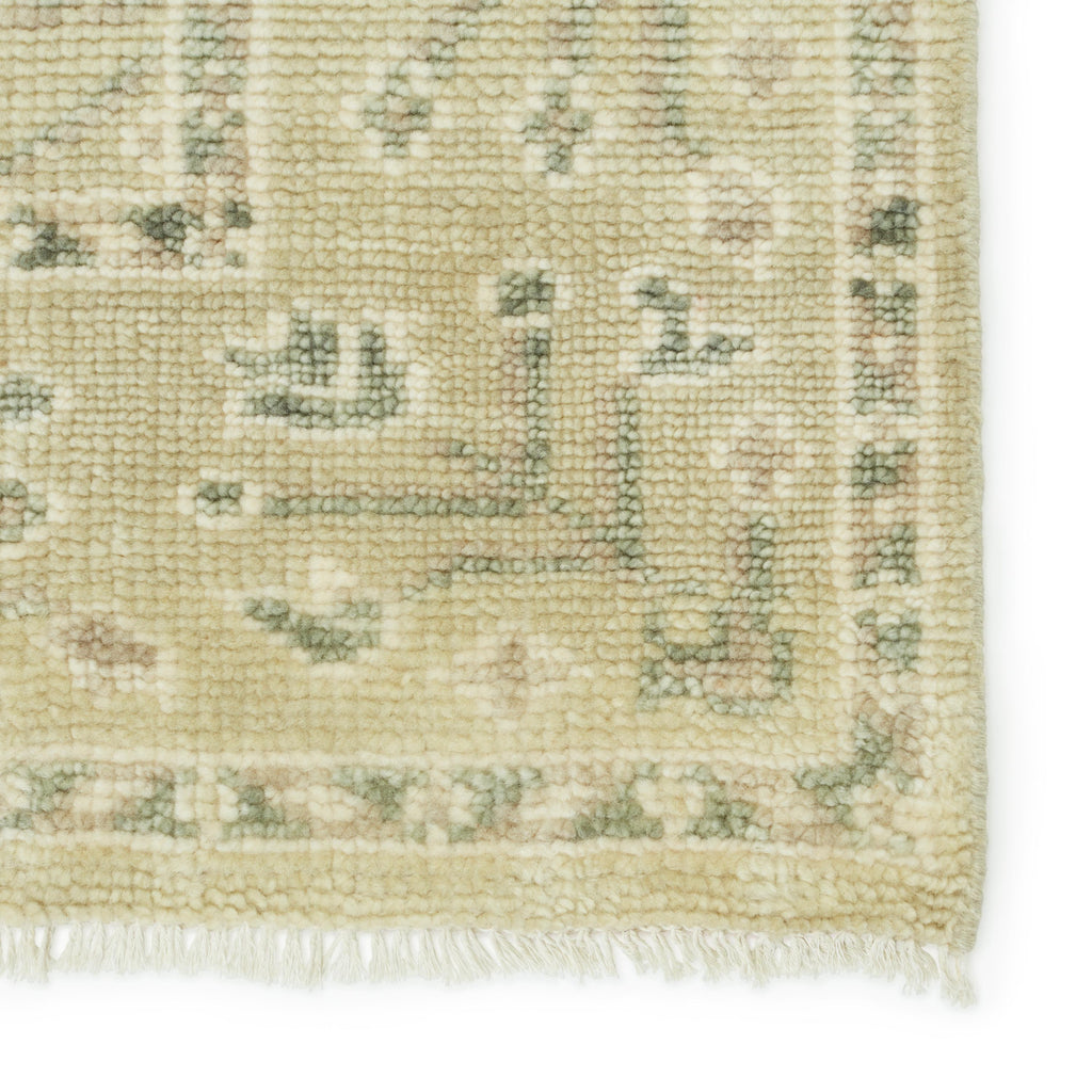 Jaipur Living Ginerva Hand-Knotted Oriental Cream/ Green Area Rug (6'X9')