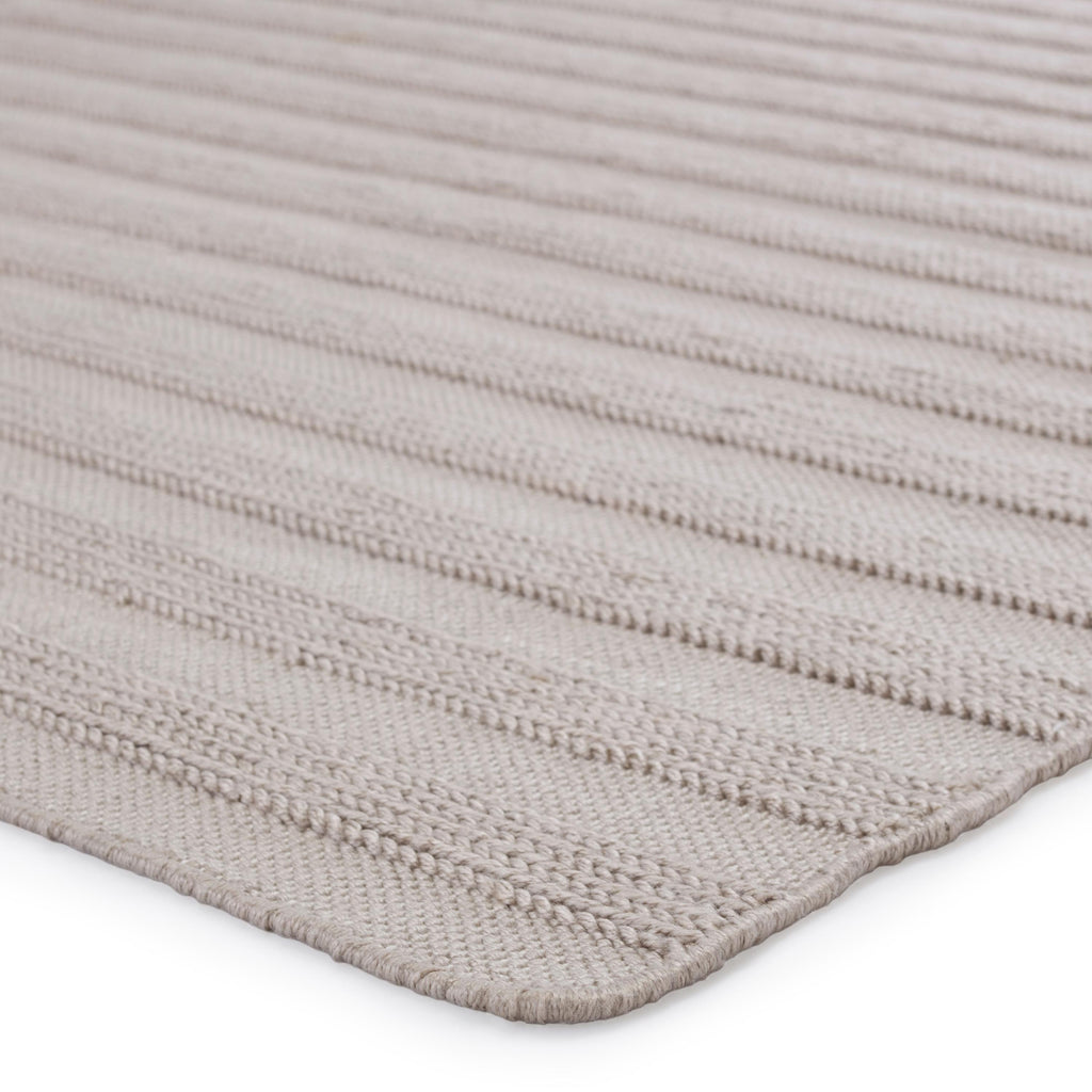 Jaipur Living Miradero Indoor/ Outdoor Striped Light Gray Area Rug (7'10"X10'10")