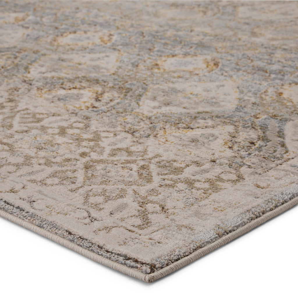 Vibe By Jaipur Living Hakeem Oriental Gray/ Gold Runner Rug (2'2"X8')