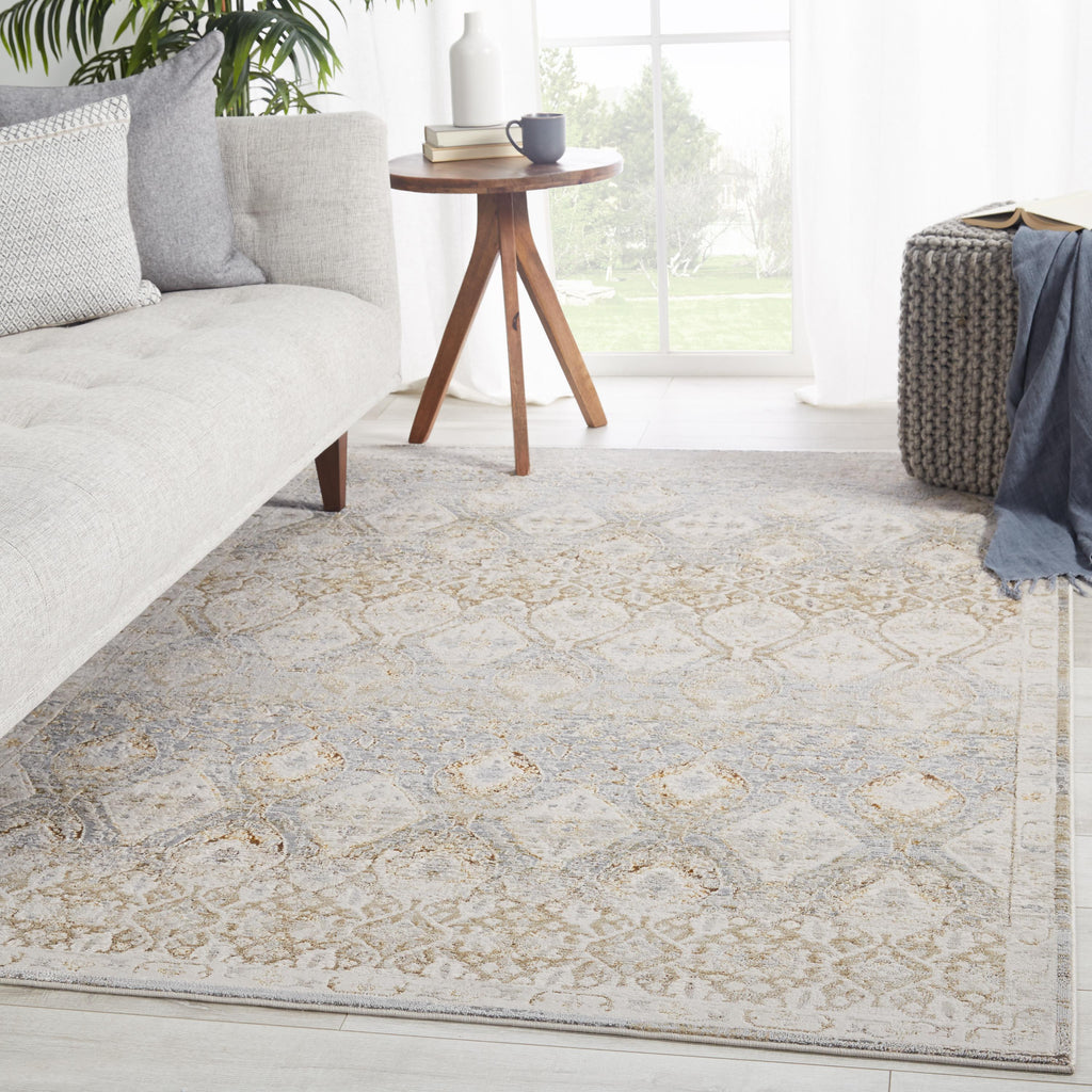 Vibe By Jaipur Living Hakeem Oriental Gray/ Gold Runner Rug (2'2"X8')