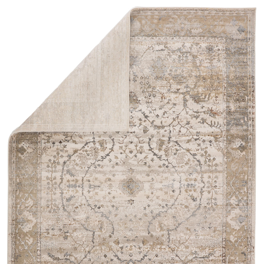 Vibe By Jaipur Living Tajsa Medallion Gray/ Gold Runner Rug (2'2"X8')