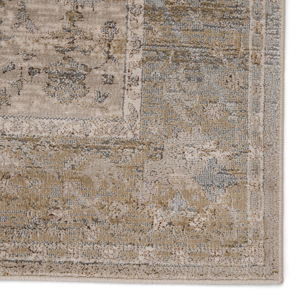 Vibe By Jaipur Living Tajsa Medallion Gray/ Gold Runner Rug (2'2"X8')