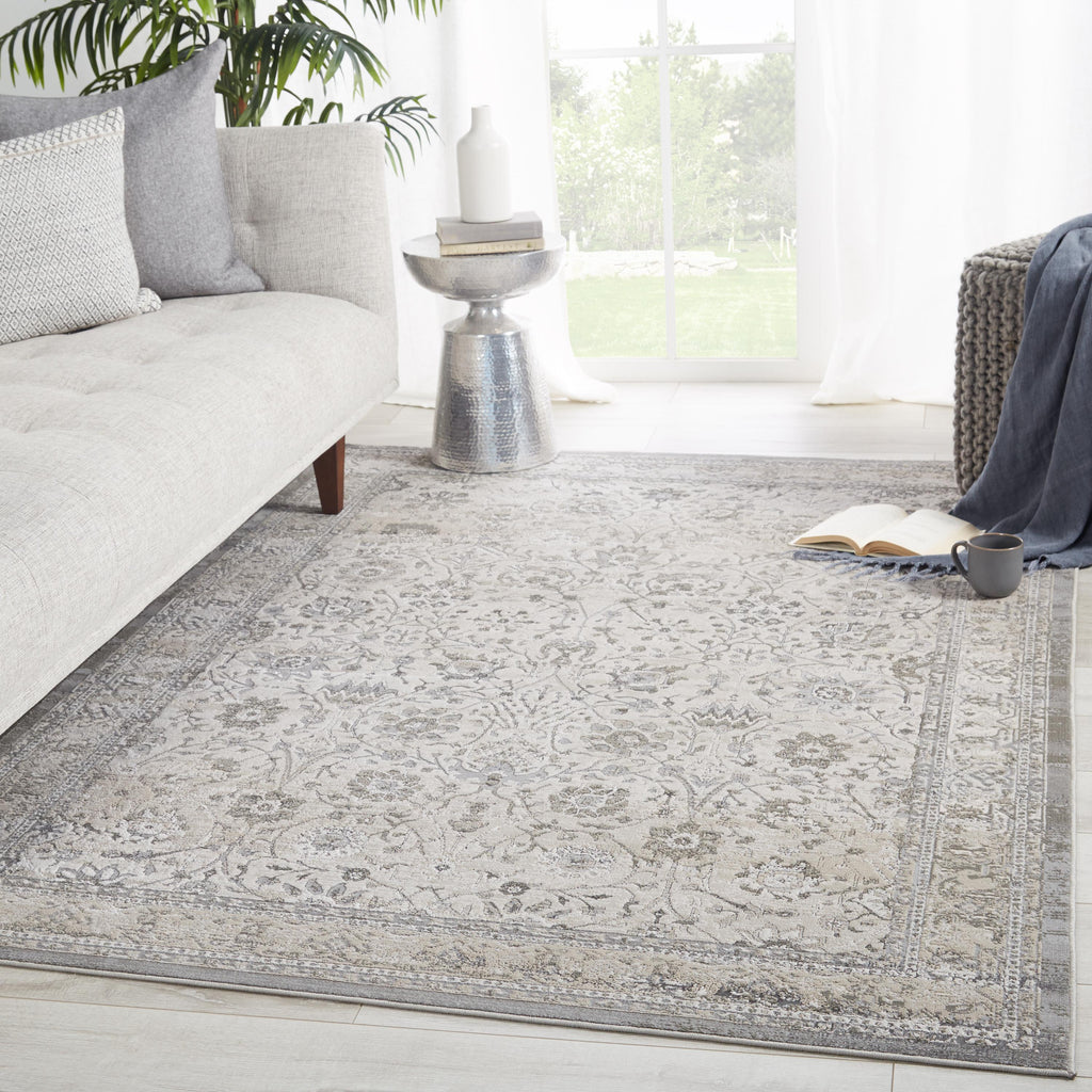 Vibe By Jaipur Living Odel Oriental Gray/ White Area Rug (9'6"X13')