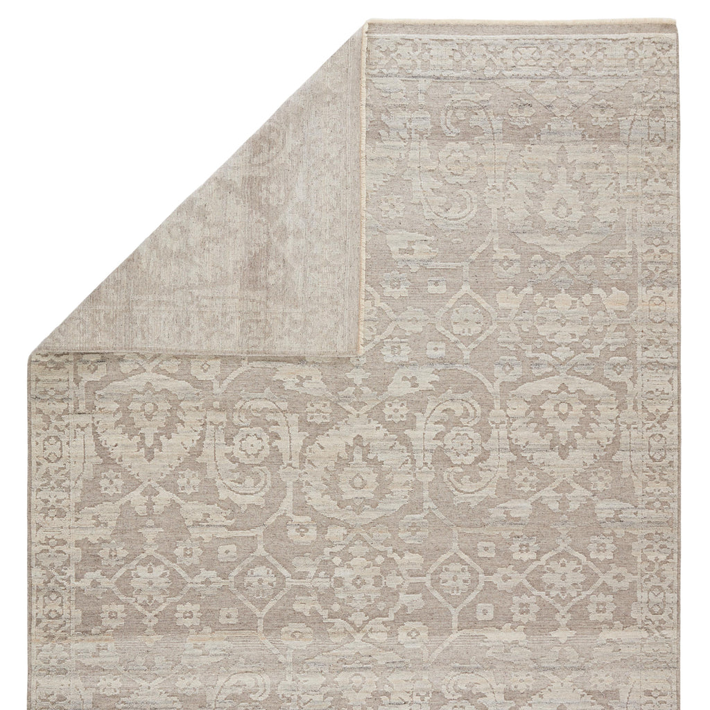 Jaipur Living Ayres Hand-Knotted Floral Taupe/ Gray Area Rug (10'X14')