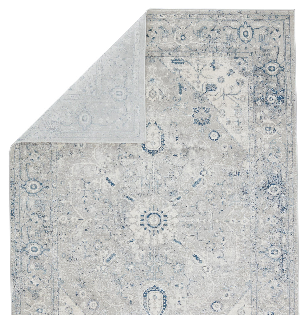 Vibe By Jaipur Living Dianella Medallion Light Gray/ Dark Blue Area Rug (5'X8')