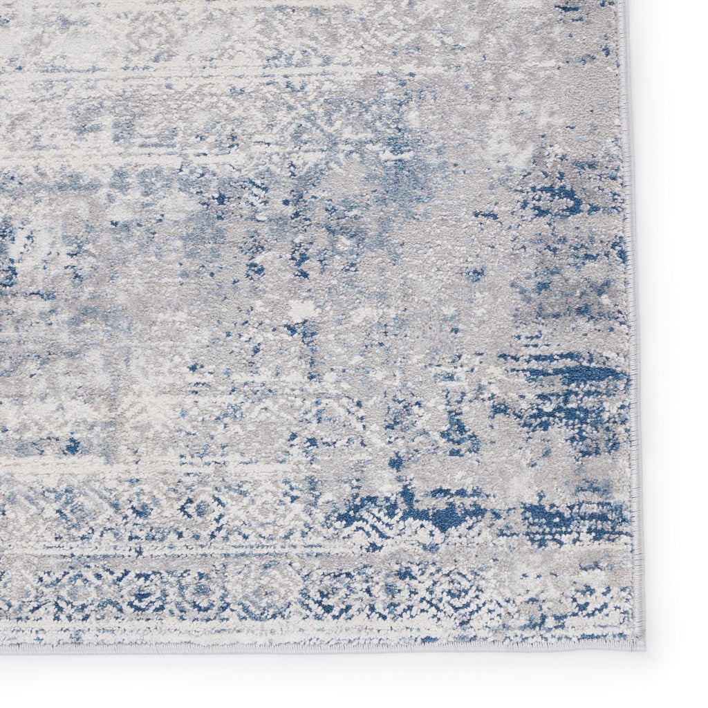 Vibe By Jaipur Living Werner Tribal Gray/ Blue Runner Rug (3'X8')