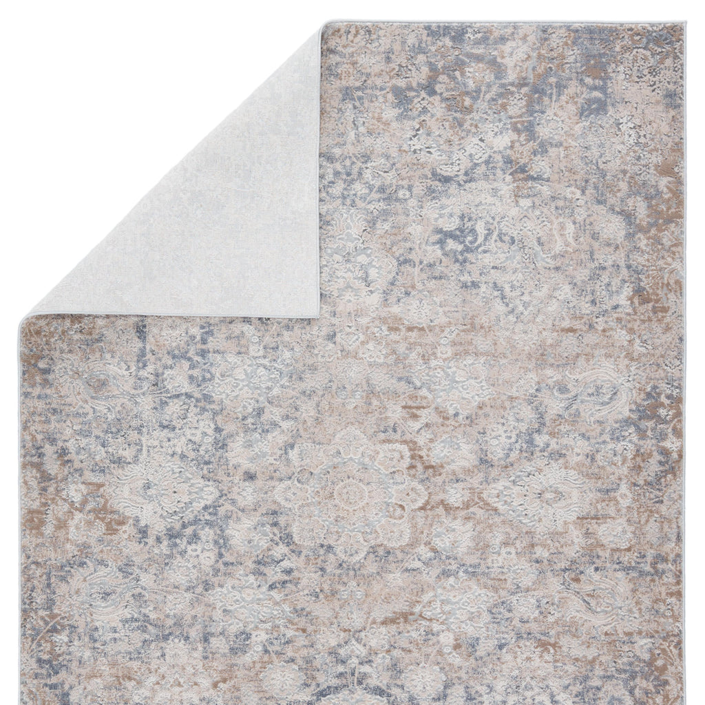 Jaipur Living Mariam Floral Beige/ Gray Runner Rug (2'6"X10')