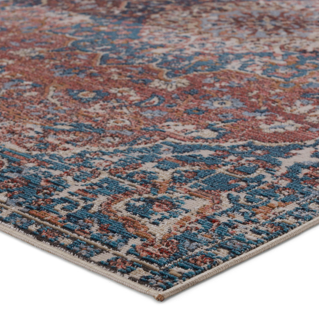 Vibe By Jaipur Living Akela Indoor/ Outdoor Medallion Blue/ Rust Runner Rug (2'6"X8')