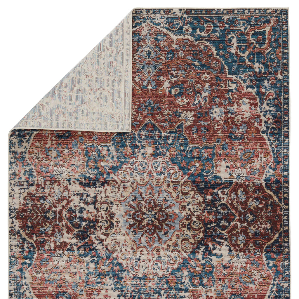 Vibe By Jaipur Living Akela Indoor/ Outdoor Medallion Blue/ Rust Runner Rug (2'6"X8')