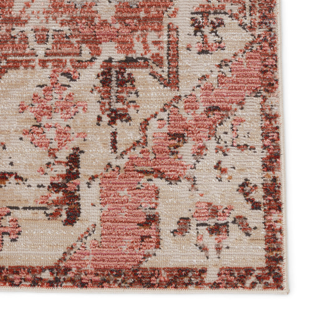 Vibe By Jaipur Living Priyah Indoor/ Outdoor Medallion Pink/ Gray Area Rug (4'X5'7")