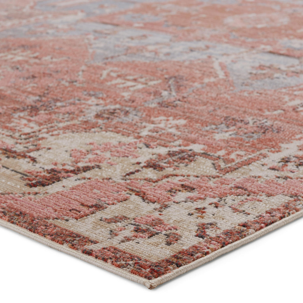 Vibe By Jaipur Living Priyah Indoor/ Outdoor Medallion Pink/ Gray Area Rug (5'X7'3")