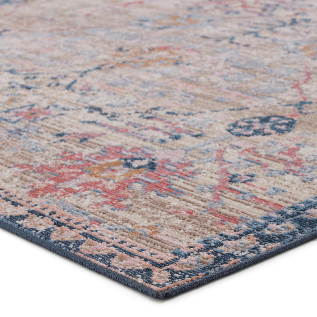 Vibe By Jaipur Living Elva Indoor/ Outdoor Oriental Tan/ Blue Runner Rug (2'6"X8')