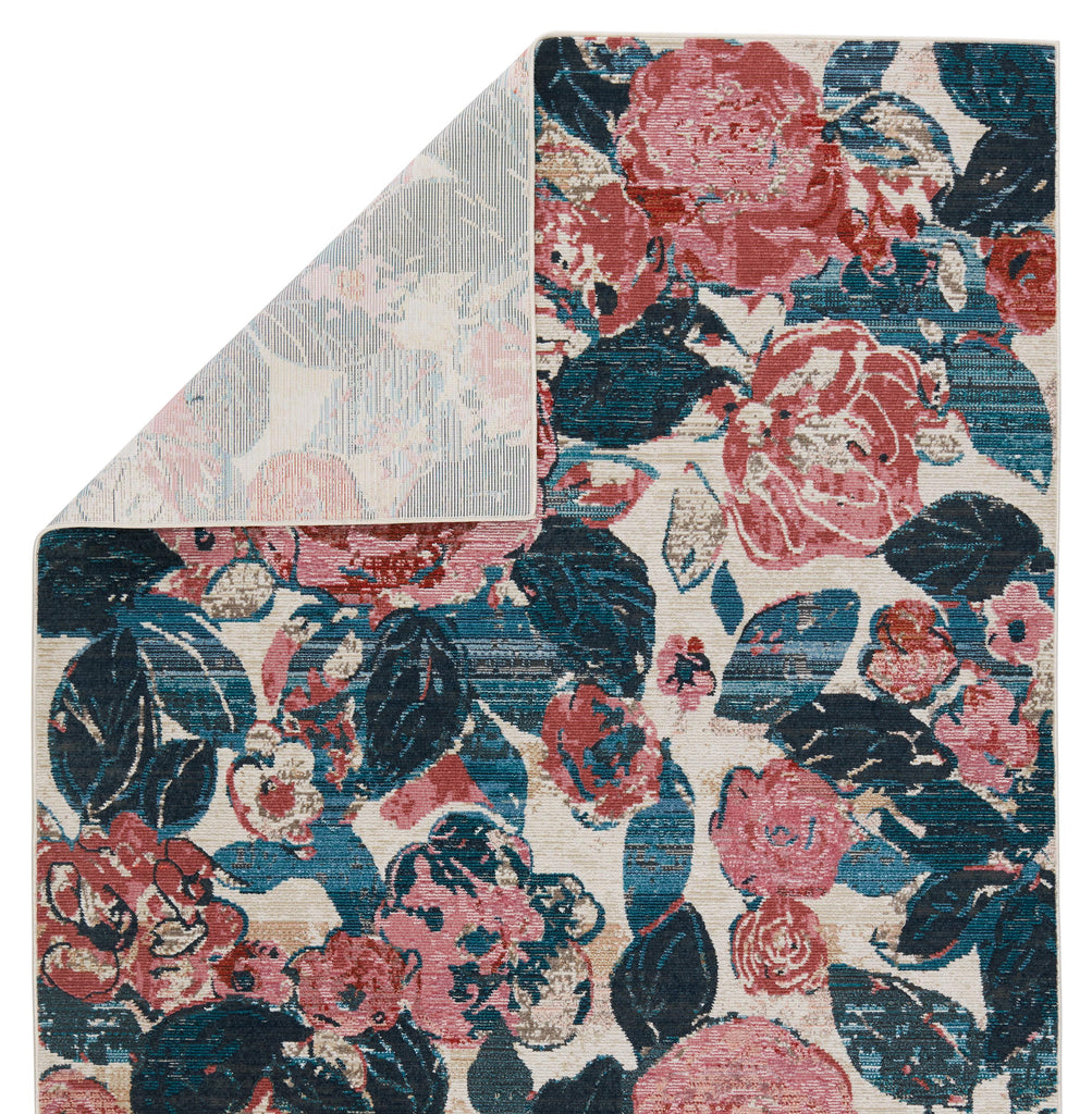 Vibe By Jaipur Living Illiana Indoor/ Outdoor Floral Pink/ Blue Runner Rug (2'6"X8')