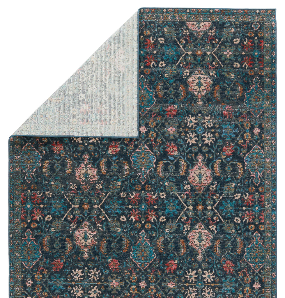 Vibe By Jaipur Living Lisana Indoor/ Outdoor Trellis Dark Blue/ Multicolor Runner Rug (2'6"X8')