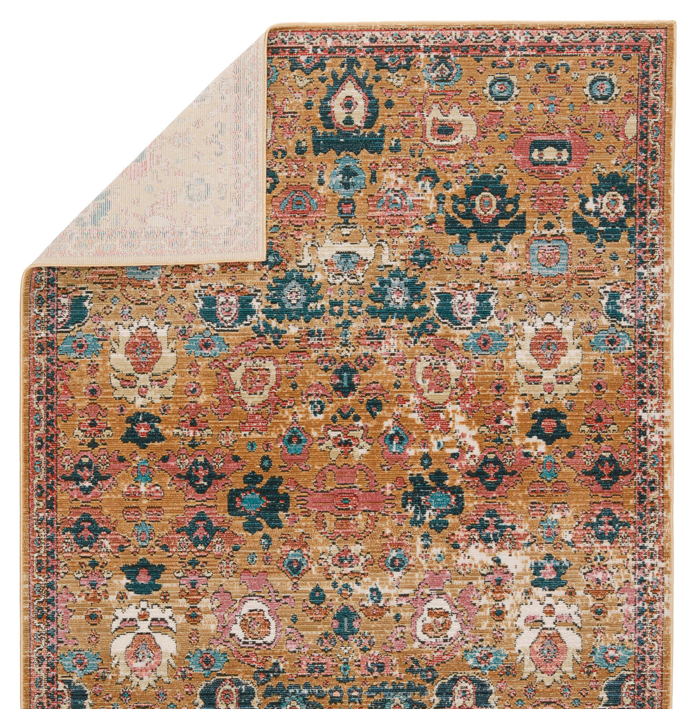 Vibe By Jaipur Living Azura Indoor/ Outdoor Medallion Pink/ Gold Area Rug (2'6"X4')