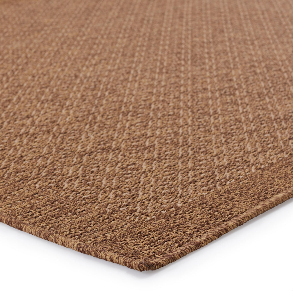 Vibe By Jaipur Living Maeva Indoor/ Outdoor Bordered Light Brown Area Rug (4'X6')