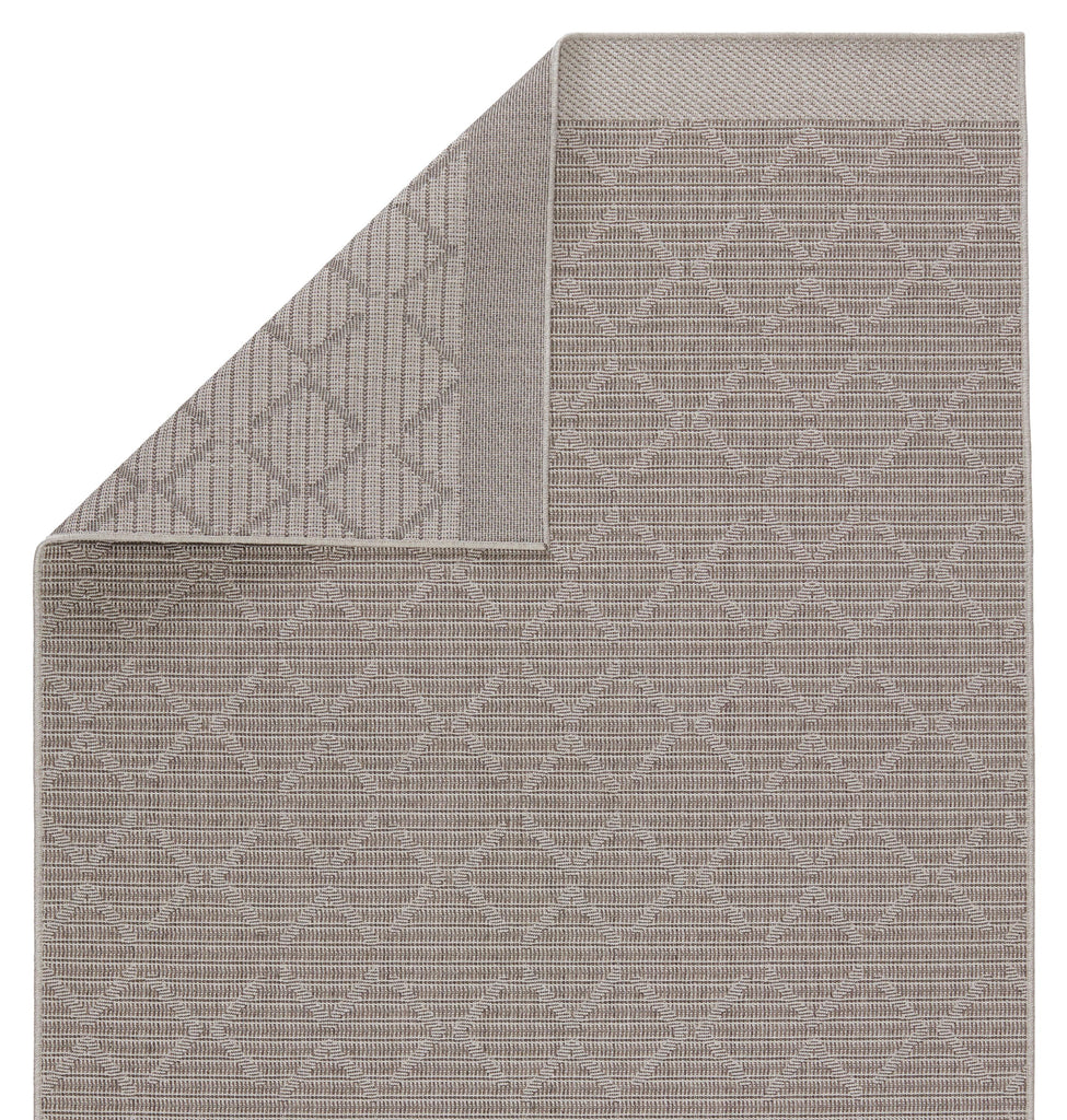 Vibe By Jaipur Living Motu Indoor/ Outdoor Trellis Gray/ Taupe Runner Rug (2'6"X8')