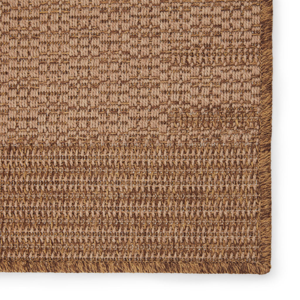 Vibe By Jaipur Living Poerava Indoor/ Outdoor Bordered Beige/ Light Brown Area Rug (4'X6')