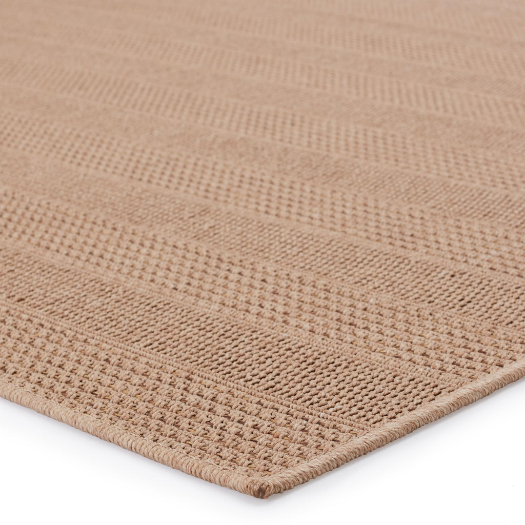 Vibe By Jaipur Living Avae Indoor/ Outdoor Striped Beige/ Light Brown Runner Rug (2'6"X8')